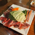 七輪焼みなみ - 和牛ロース、カルビ、トリモモ、ウィンナー