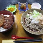 藤波亭 - ソースカツ丼とおろしそば（セット）