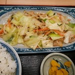 Nihon Zaka Pakingu Eria Nobori - 野菜炒め定食