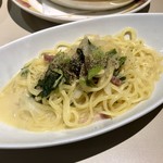 ナポリの食卓 パスタとピッツァ 足利店 - パンチエッタと冬野菜の和風ガーリッククリーム（パスタ／生麺）