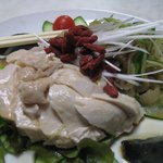 味芳斎 - 前菜（蒸鶏、クラゲ、ピータン）