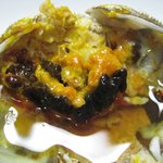 味芳斎 - 甲羅に紹興酒をたらして