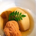 お料理　京柳 - すけこ、里芋、焼き茄子の炊合せ♬