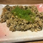 のどぐろ屋　牡蠣右衛門 - 牡蠣のなめろう(500円)
