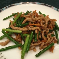 瑞麟 - 豚肉細切りとにんにくの芽の炒め
