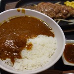 ステーキ&ハンバーグ デンバープレミアム - セットのカレー