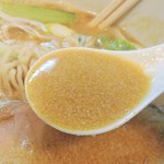 麺屋M - 31日　鶏白湯ベースの胡麻スープ