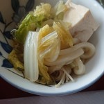 精進料理　湯華庵 - 鍋焼うどん