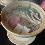 精進料理　湯華庵 - 鍋焼きうどん