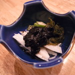 まごわやさしい - 長芋・おくら・めかぶの海苔酢がけ