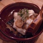 まごわやさしい - 鯖の煮物（かぶら）蒸し　しめじ餡かけ