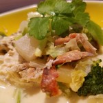 ファリナモーレ - ◆「いろんな野菜と伊勢海老の頭のクリームスープ」