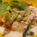 ファリナモーレ - ◆「いろんな野菜と伊勢海老の頭のクリームスープ」