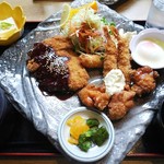 レストハウス舞子 - ランチ①三角関係+温玉 ¥1300+¥75 