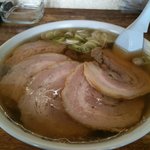 青竹手打ラーメン 日向屋 - チャーシューメン