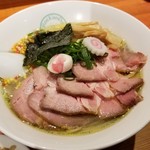 麺屋 六感堂 - 鶏そば（塩）＋肉増し