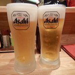 Kutsurogi Izakaya Kokokara - ビールで乾杯