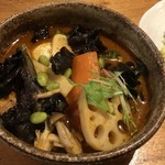 カレー気分 - チキン野菜キクラゲトッピング（辛さ10番）