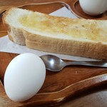 Mun - トースト、ゆで卵付きます