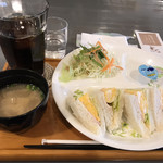 ぶん - ☆190106サンドモーニング。アイスコーヒーにチェンジで税込730円