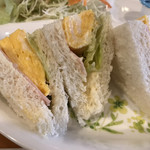 ぶん - ☆このサンドがパンと玉子がふんわりしてて、うまい