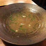 福そば - 最後は蕎麦湯で〆