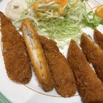 お食事処 あおい亭 - 白身魚フライ定食 900円（フライアップ）