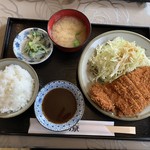 とんかつ 潦 - ロースカツ定食（ごはん小）とんかつソース