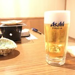 登別　石水亭 - 生中 760yen