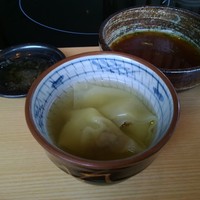 銀座しゃぶ通 マロニエゲート店 - 食後のワンタンスープ