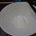 中華そば さわ - 完食、ごちそうさまでした