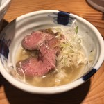 要の塩 - 特製ローストビーフ丼　塩そばスープin