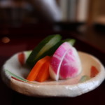 Kamakura Ichi - あやめカブ、人参、胡瓜の漬物