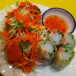 Kamana - 生春巻きと野菜サラダ