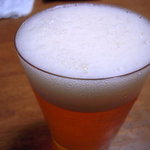 蔵 - 「うすはり」のグラスでビール