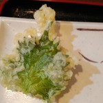 豊水 - 大葉の天ぷら