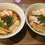 実垂穂 - 中華そば醤油・上900円、塩・上900円♪