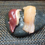 雉祥 - 間鴨、若鶏の寿司