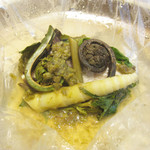 プレヴナンス - アオハタと山菜の包み蒸しも