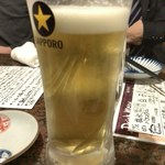 海鮮食堂 余市 - 飲んでしまったSAPPORO生ビール