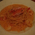 海老とトマトクリームスパゲッティ