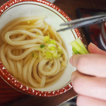 日の出製麺所 - ネギセルフ切り