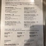ONO‘S BURGER BAR - 日本語メニューある＾＾