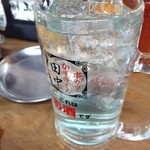 串カツ田中 - 田中の素サワー？え？青い汁？