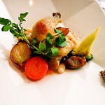 リストランテ フォレスタ・ヴェルデ - 鶏もも肉のコンフィとカスレ