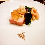 2Plats - 知床鶏とフォワグラのテリーヌ　野菜のエチュベ