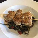 Il Rifugio - ヌオロ名物 仔羊の腸の詰物の串焼です 軽く塩してあるだけですが新鮮で全く癖がありません とても上品な味わいです