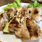 ナガタ店 - ナガタ流、焼き鳥、自家製柚子胡椒を添えて（マキ限定menu）