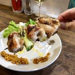 ナガタ店 - ナガタ流、焼き鳥、自家製柚子胡椒を添えて（マキ限定menu）