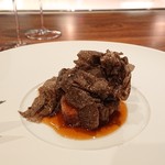Chef's Table at Brooklyn Fare - 宮崎牛の上には黒トリュフ